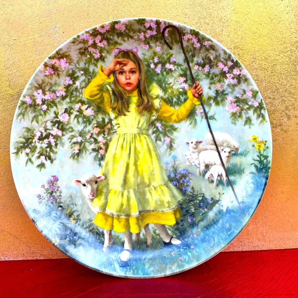 John Mcclelland Little Bo Peep Porcelain Plate